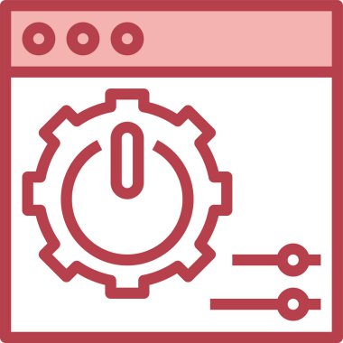 dişli simgesi, vektör çizimi