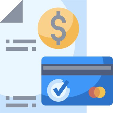 Kredi kartı vektör simgesi