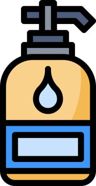 Traş jeli simgesi, vektör illüstrasyonu