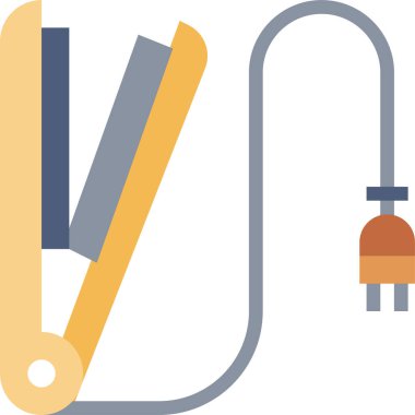 Güzellik makas simgesi, vektör illüstrasyonu