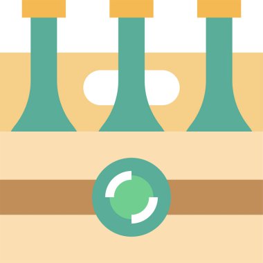 bira şişesi simgesi, vektör illüstrasyonu