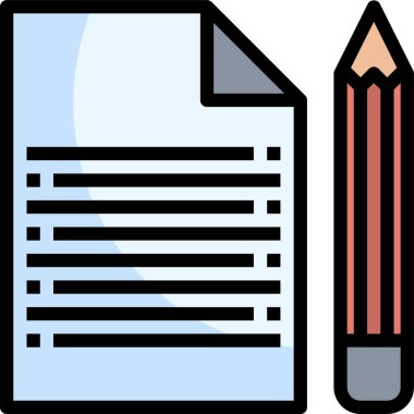 Harf satırı simgesi yazılıyor. Kağıt ve kalem.