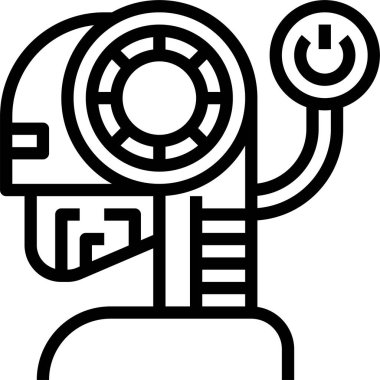 Çalışma simgesi, vektör illüstrasyonu yapılıyor