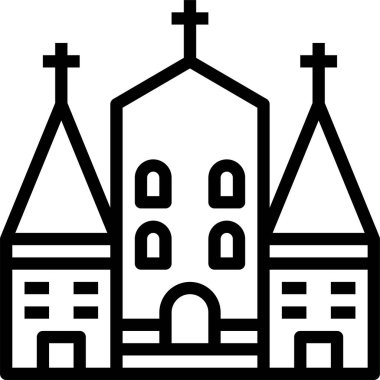 din ve dua kavramı ikon vektör illüstrasyonu 