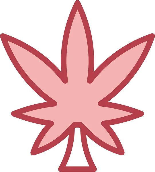 Desenho Logotipo Cannabis Ilustração Vetorial — Vetor de Stock