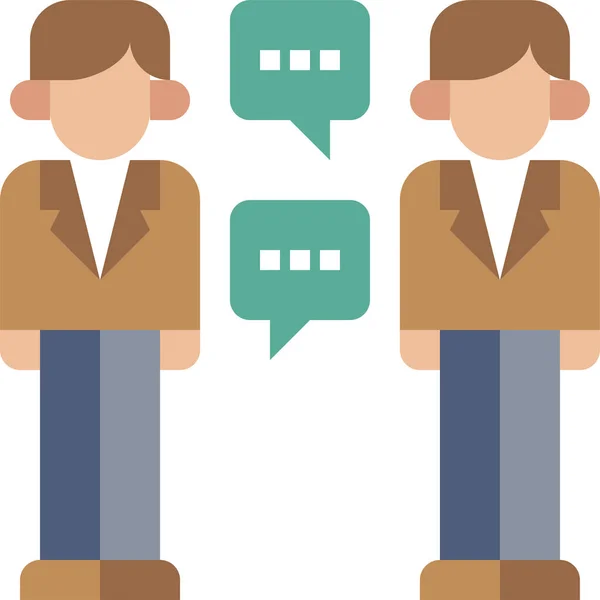 Conversation Icon Vector Illustration — Stock Vector