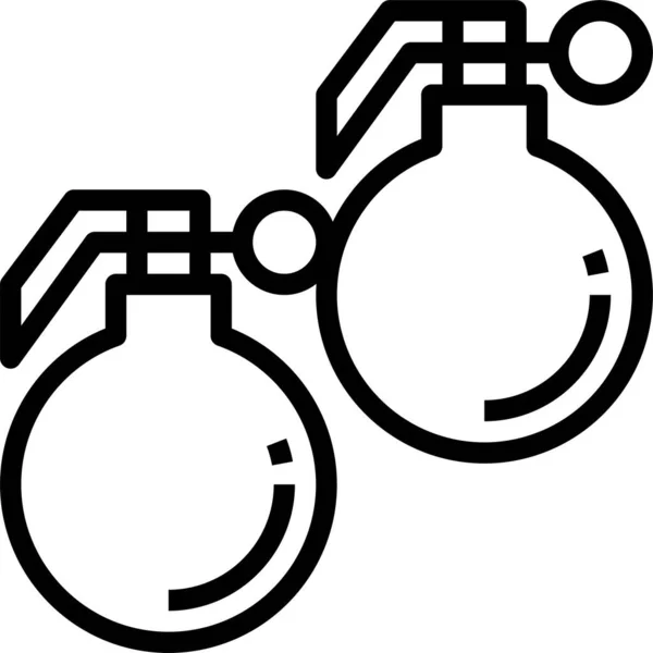 Grenade Icon Vector Illustration — 스톡 벡터