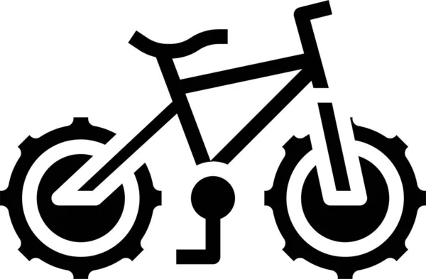 Εικονίδιο Mountain Bike Εικονογράφηση Φορέας — Διανυσματικό Αρχείο
