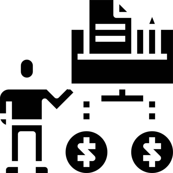 Geld Konzept Symbol Vektor Illustration — Stockvektor