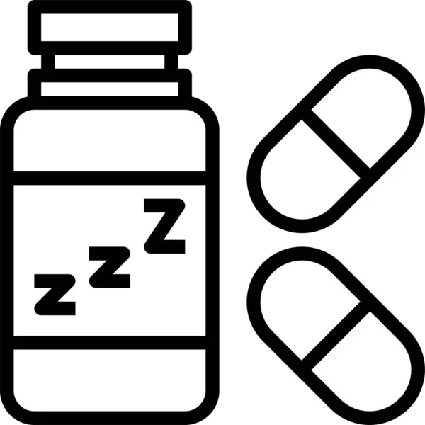 Antidepressiva Icoon Vector Illustratie — Stockvector