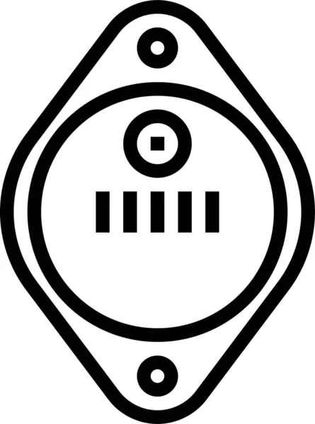 Ícone Transistor Bjt Ilustração Vetorial — Vetor de Stock