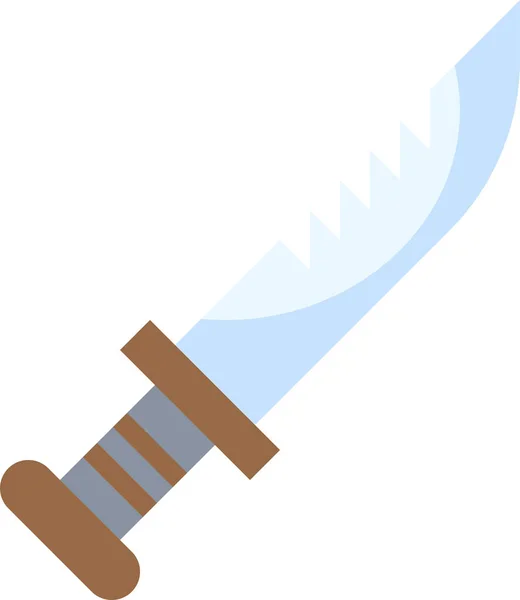 Cuchillo Icono Vector Ilustración — Vector de stock