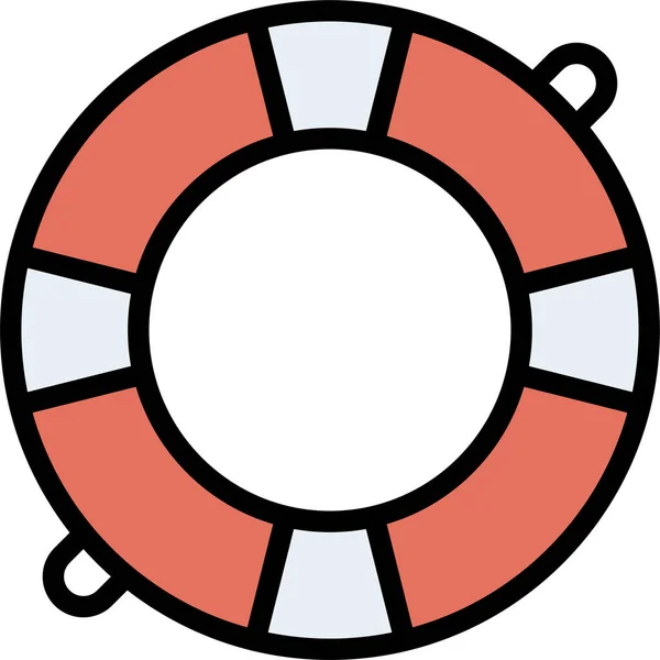 Help Lifebuoy Icon Vector Illustration — Stock Vector