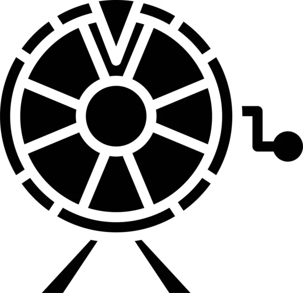 Значок Колеса Казино Векторная Иллюстрация — стоковый вектор
