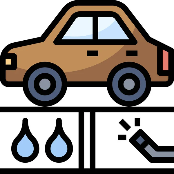 Carro Ícone Serviço Ilustração Vetorial —  Vetores de Stock