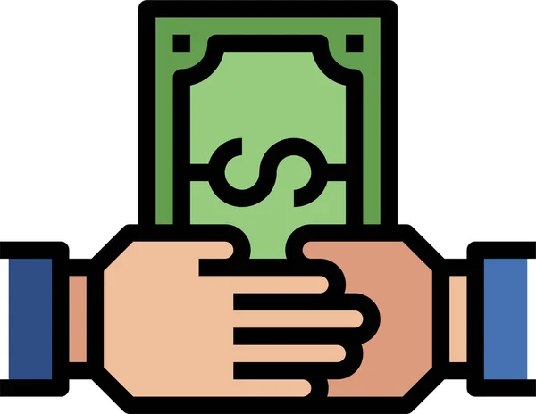 Geld Concept Pictogram Vector Illustratie — Stockvector