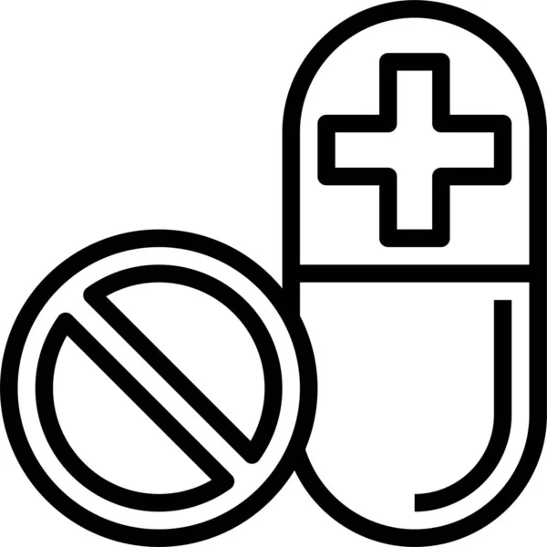 Drug Pictogram Vectorillustratie — Stockvector