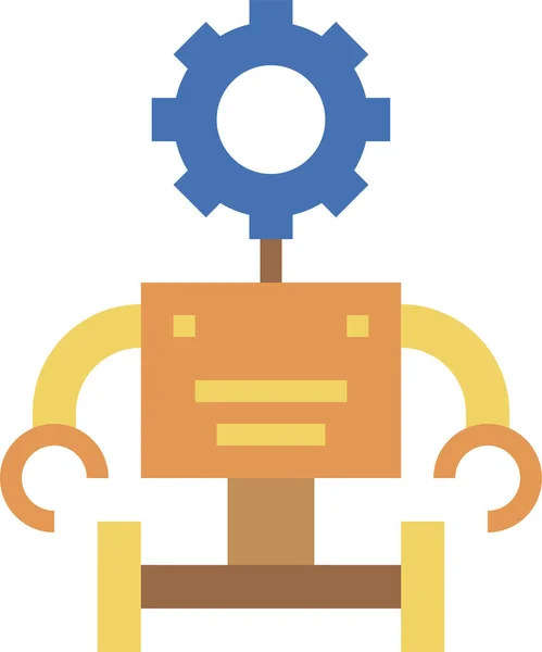 Robot Teknolojisi Mekanik Konsept Vektör Çizimi — Stok Vektör