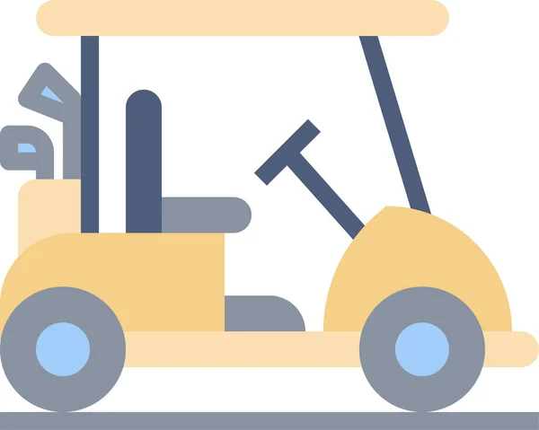 Golf Cart Icon Vector Illustration — Stock Vector