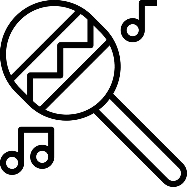 Музика Звук Концепція Значок Векторні Ілюстрації — стоковий вектор