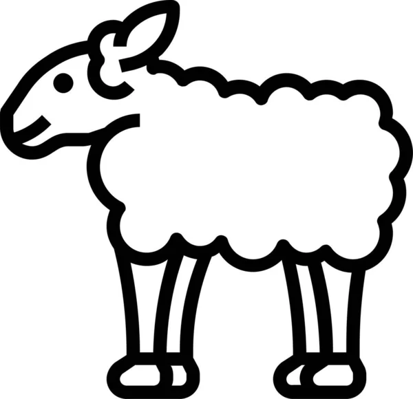 Schaf Icon Sign Vektor Symbol Logo Illustration Für Web Und — Stockvektor