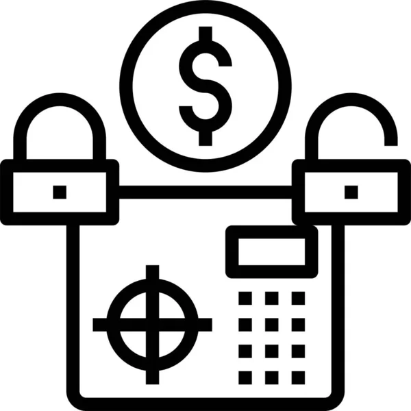 Geld Konzept Symbol Vektor Illustration — Stockvektor