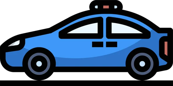 Police Car Icon Vector Illustration — Stock Vector