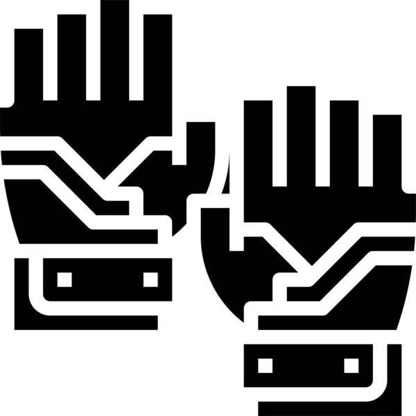Sport Gloves Icon Vector Illustration — Stock Vector