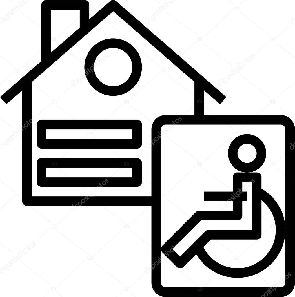 Equal housing opportunity icon, vector illustration