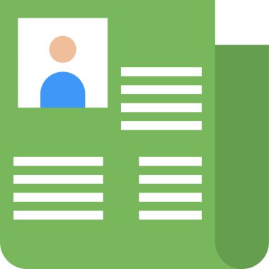 kağıt ve belge ikon vektör illüstrasyonuName 