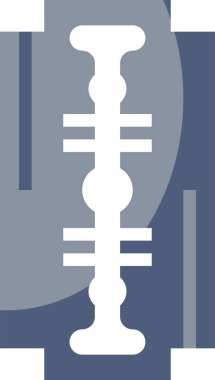 Berber dükkanı bıçak ikonu, vektör illüstrasyonu 