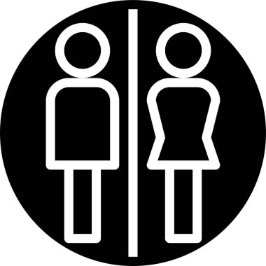 kadın simge vektör illüstrasyonu