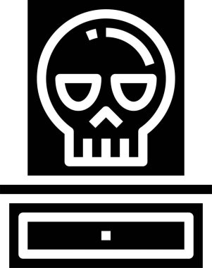 kurukafa anatomisi vektör çizimi tehlikeli bir kavram 