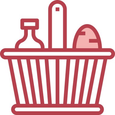 yiyecek ve içecek konsepti vektör modern resimleme simgesi 