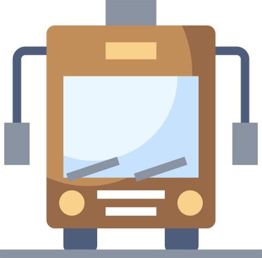 bus simgesi, vektör illüstrasyonu