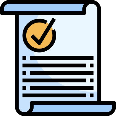 kağıt ve belge ikon vektör illüstrasyonuName 