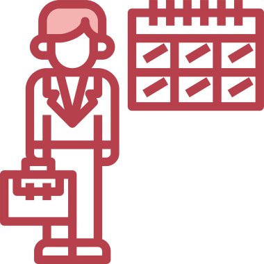 Günlük görev simgesi, vektör illüstrasyonu