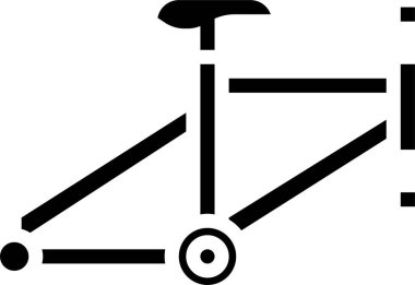 Bisiklet simgesi, vektör illüstrasyonu