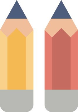 Kalem simgesi vektör illüstrasyonu 