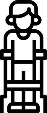 İnsanlar vektör illüstrasyonlu grafik simgesi 