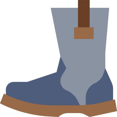 Çizme Moda simgesi, vektör illüstrasyonu