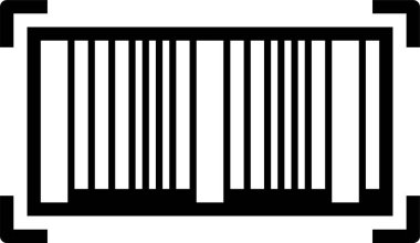 Barkod simgesi, vektör çizimi 