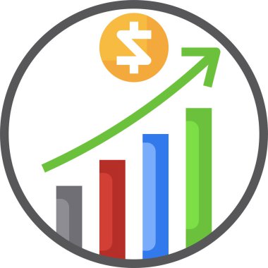 büyüme simgesi, vektör illüstrasyonu