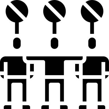 İnsanlar vektör illüstrasyonlu grafik simgesi 