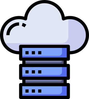 Veri Depolama simgesi, vektör illüstrasyonu 