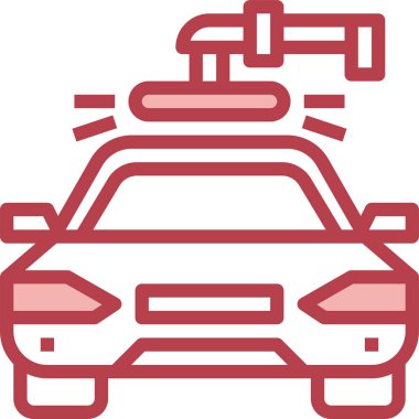 araba servisi simgesi, vektör illüstrasyonu