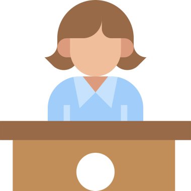 Çalışan simgesi, vektör illüstrasyonu