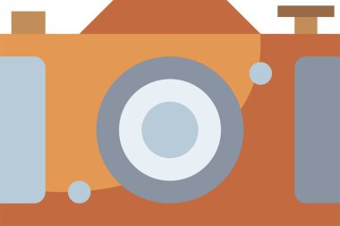 Kamera simgesi, vektör illüstrasyonu