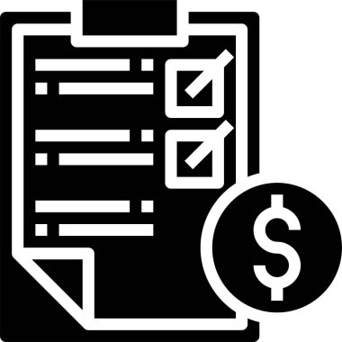 Banka muhasebe simgesi, vektör illüstrasyonu