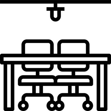 Masa simgesi, vektör illüstrasyonu